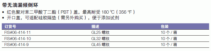 康宁/corning_06-414-9_Corning? Pyrex? 耐高温培养基瓶盖_  红色PBT盖   可另外购买硅胶隔垫  GL45螺纹