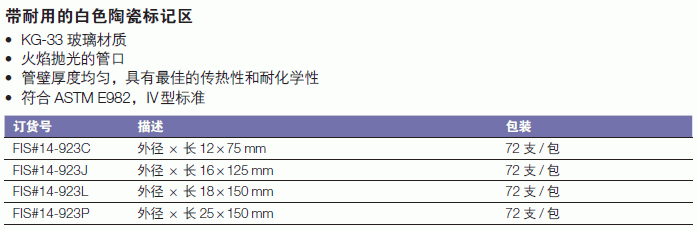 肯堡/kimble_14-923P_Kimble Kimax可重复使用硼硅酸玻璃试管_25x150mm