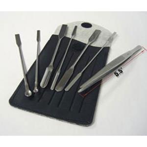 Bel-art_11-865-130_微量勺和刮刀取样套装_每套含6个双端工具 1个镊子 1个工具包