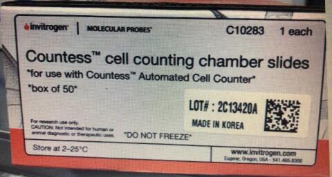 热电/Thermofisher_C10283_Countess cell counting chamber slides 计数板_50 slides/盒 - 