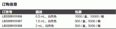 Labserv_309101008_微量离心管_PP  2ml  未灭菌  可高压高温灭菌  袋装 无DNaseRNase 无热原 盒=500个