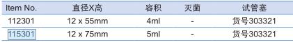 葛莱娜/Greiner_115301_试管_PE  5ml  12x75 mm 圆底  2000个/箱