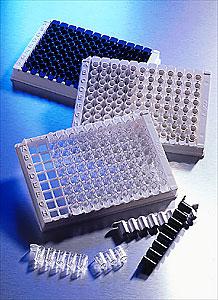 低容量条板 8孔 白色 高吸附 不带盖 未灭菌;Corning 96 Well White Polystyrene High Bind Low Volume Stripwell Microplate,