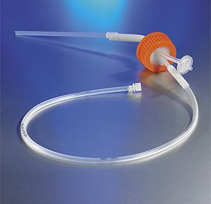 一次性 500ml转瓶透气盖， 1/8 Dip 管子与 0.2µm 孔径;Corning Disposable Aseptic Transfer Cap for 500mL Polystyrene "