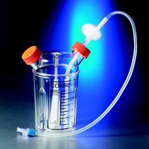 1L 一次性 转瓶, Solid 盖子, 灭菌, 带MPC配件;Corning 1L  Polystyrene Disposable Spinner Flask with Solid Cap and