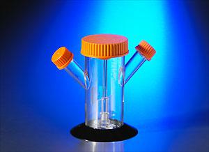 康宁125毫升聚苯乙烯一次性旋压瓶，70毫米顶盖，2侧臂，无菌，;Corning 125mL Polystyrene Disposable Spinner Flask with 70mm Top Ca