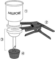 Millipore 47mm玻璃换膜过滤器XX1014730