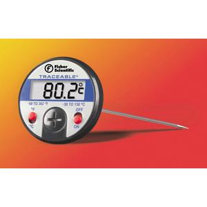 Fisherbrand_14-648-47_超大显示屏表盘式温度计_Digital Thermometers with Stainless-Steel Stem and 0.375 in. LCD Screen