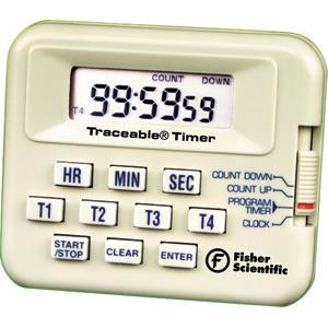 Fisherbrand_06-662-9_100小时计时器_Traceable Four-Channel Countdown Alarm Timer/Stopwatch