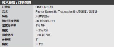 Fisherbrand_11-661-19_湿度温度计_-50 到 70℃
