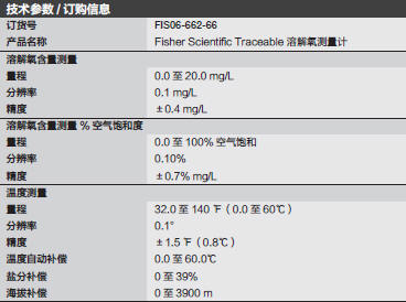 Fisherbrand_06-662-66_溶解氧测量计_温度测量0.0-60℃