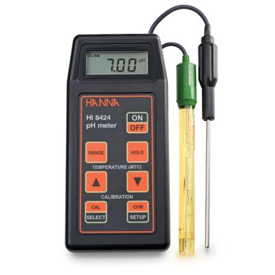 哈纳/HANNA-HI8424-防水型便携式pH/ ORP/°C测定仪-标准配置