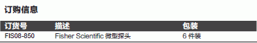 Fisherbrand_08-850_MICRO PROBES 6/PK 微型探头_08-850