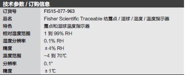 Fisherbrand_15-077-963_结露点/湿球/温湿度指示器_15-077-963