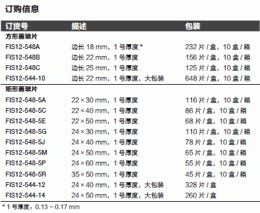 Fisherbrand_12-544-14_盖玻片_方形  50*24mm  1号厚度  大包装