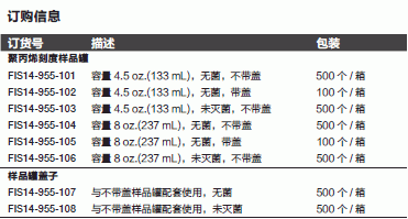 Fisherbrand_14-955-101_样本罐_聚丙烯刻度样品罐  133ml  无菌  不带盖