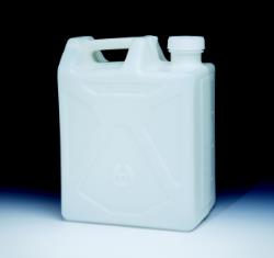 耐洁/Nalgene_2214-0050_可叠放矩形细口大瓶_HDPE 20L 白色聚乙烯/盖 1个包 4个/箱