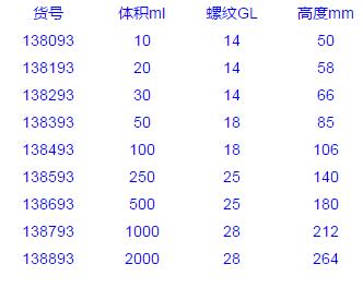 Vitlab_138893_窄口瓶_PE-LD  2000ml PE-LD螺旋盖 1个