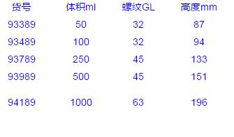 Vitlab_94189_广口瓶_PE-LD  1000ml PP螺旋盖   1个