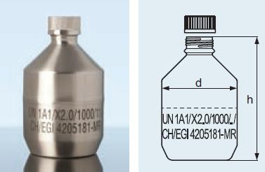 肖特/Schott_2991128_DURAN 不锈钢(运输)试剂瓶_带PTFE 密封垫不锈钢 螺旋盖