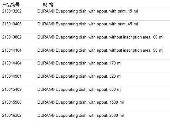 肖特/Schott_213016302_DURAN 蒸发皿_2500 ml
