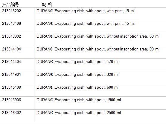 肖特/Schott_213016302_DURAN 蒸发皿_2500 ml