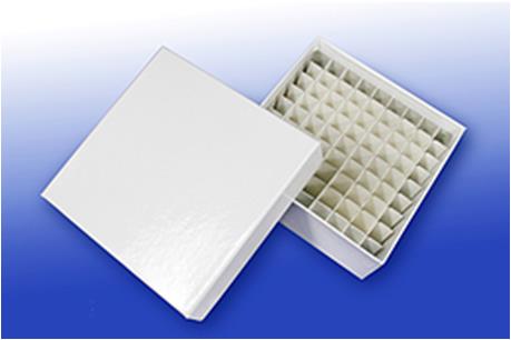 巴罗克/Biologix_ 90-2300_覆膜纸冷冻盒_3英寸高 白色 包膜 100格 5个/包 20包/箱