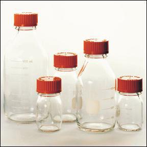 康宁/corning_1395150_PYREX黄盖试剂瓶_玻璃  150ml  GL45  透明