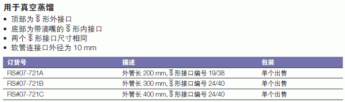 康宁/corning_07-721C_利氏冷凝管_外管长400mm